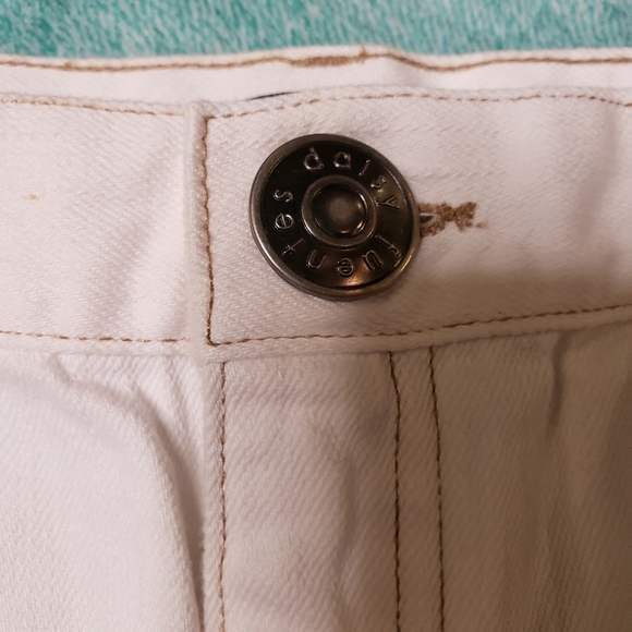 Daisy Fuentes White denim skirt Sz 12 - Picture 5 of 7